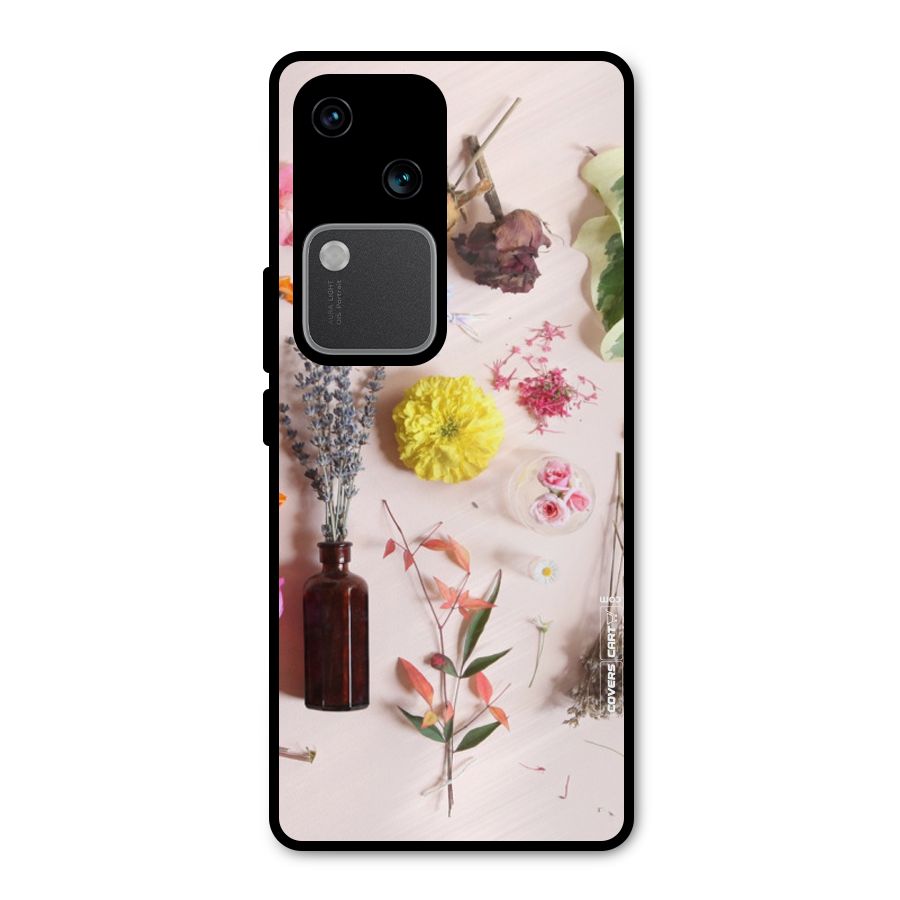 Old Petals Metal Back Case for Vivo V30