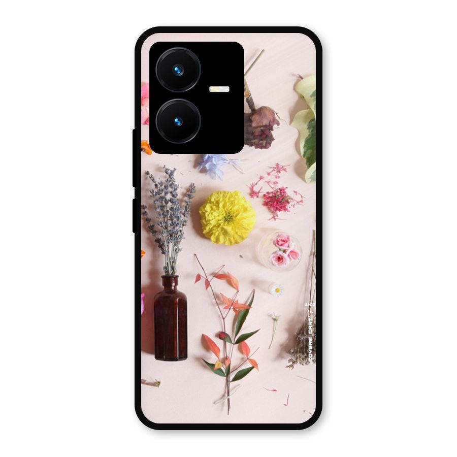 Old Petals Metal Back Case for Vivo Y22