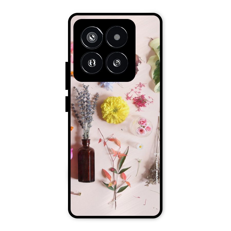 Old Petals Metal Back Case for Xiaomi 14 Pro