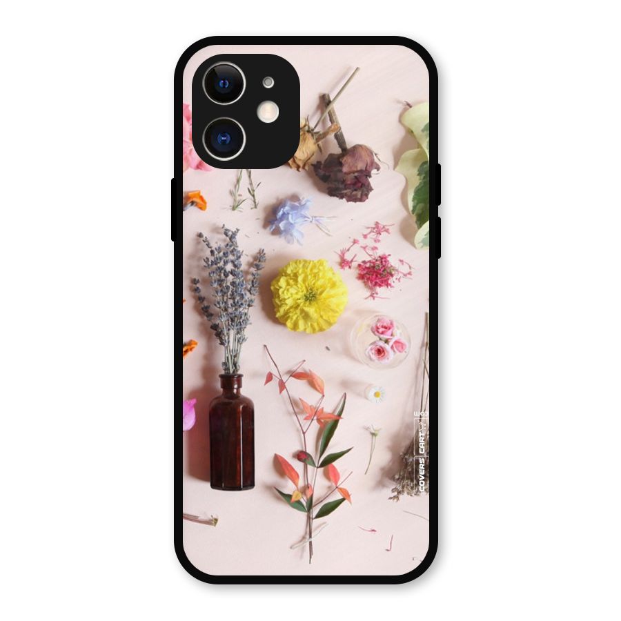 Old Petals Metal Back Case for iPhone 12