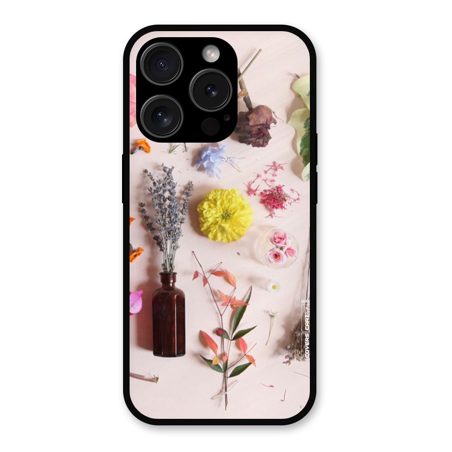 Old Petals Metal Back Case for iPhone 15 Pro