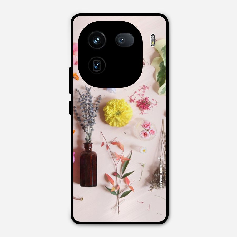 Old Petals Metal Back Case for iQOO 12