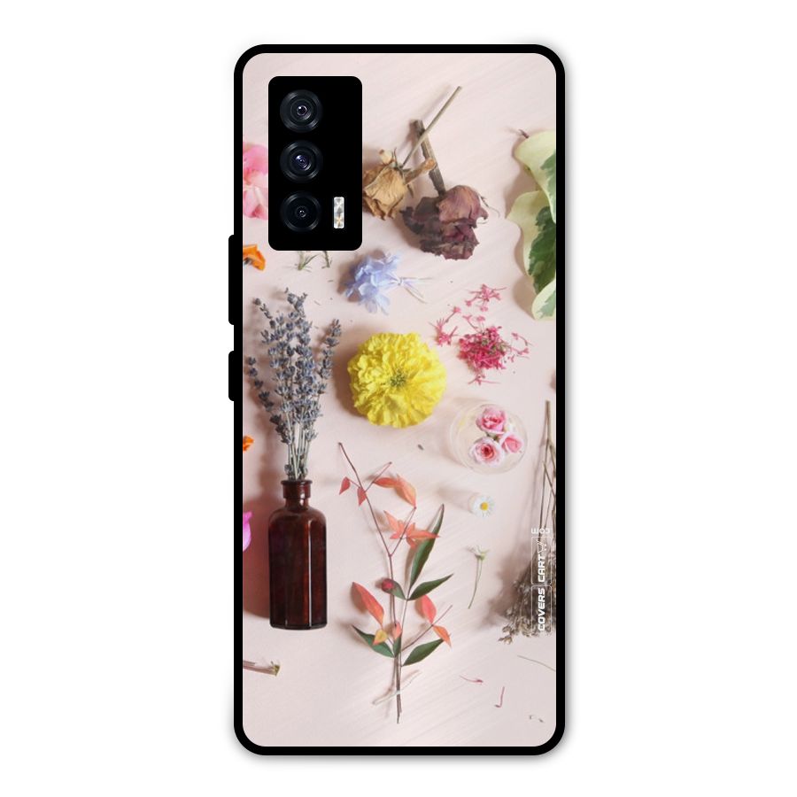 Old Petals Metal Back Case for iQOO 7 5G