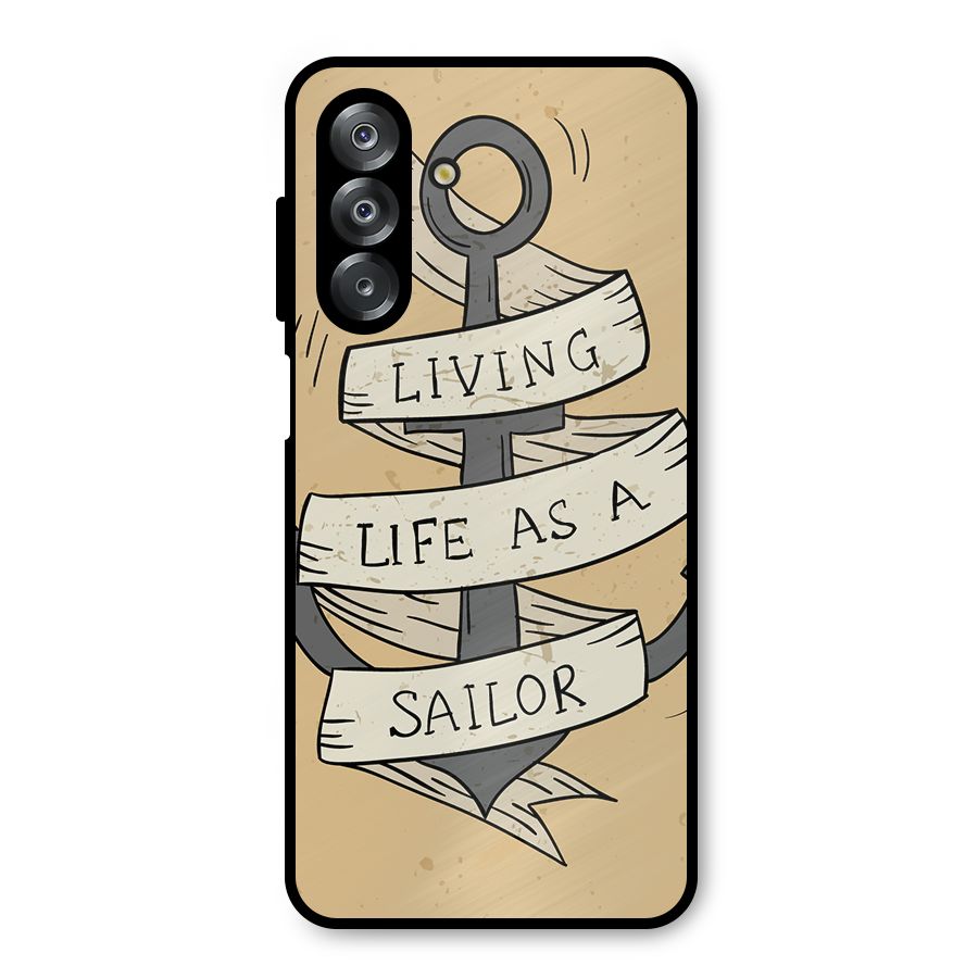 Old School Anchor Metal Back Case for Galaxy A26
