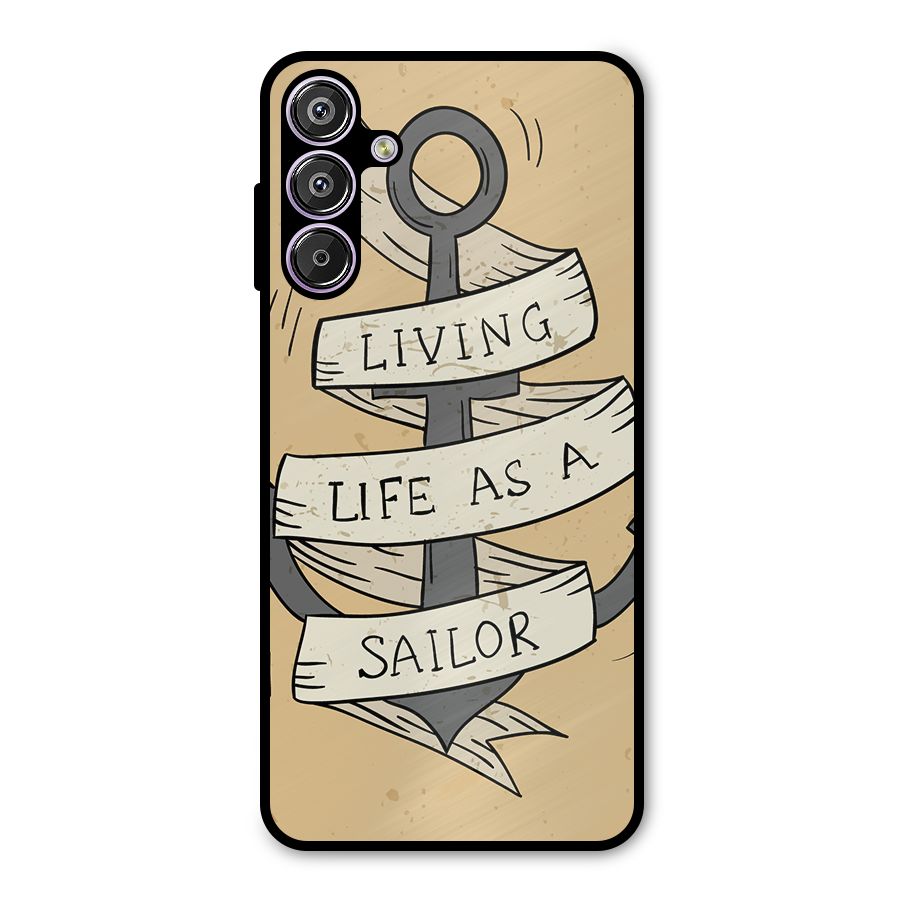Old School Anchor Metal Back Case for Galaxy F15