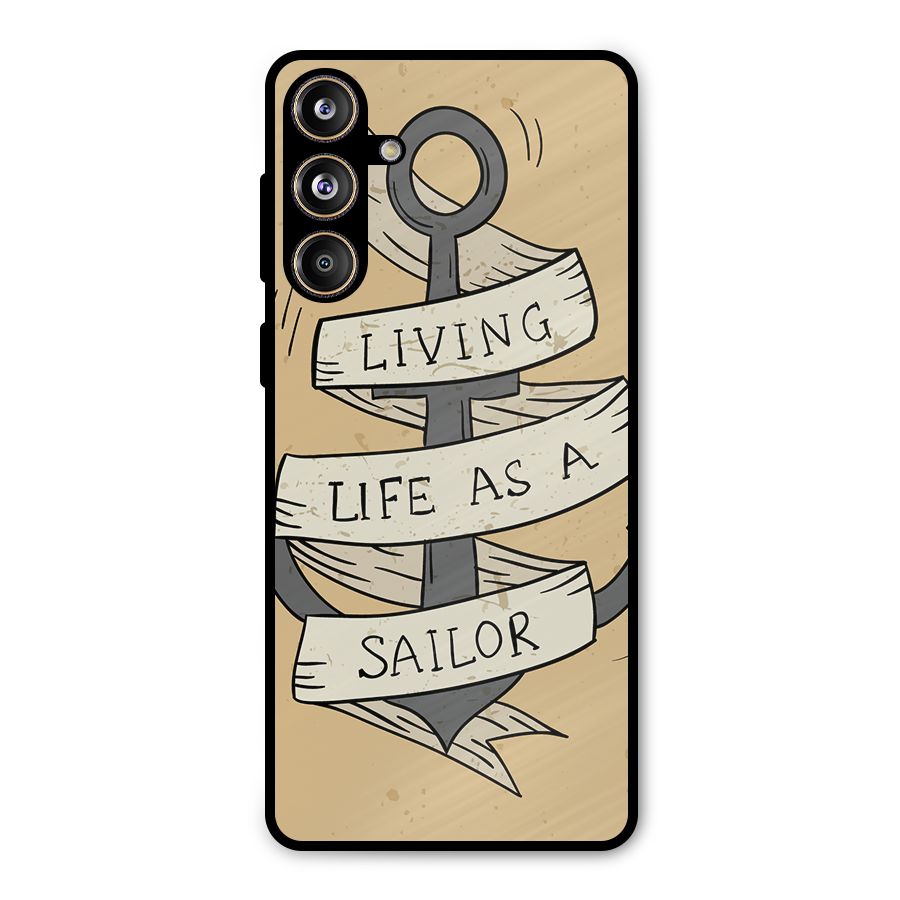 Old School Anchor Metal Back Case for Galaxy F55