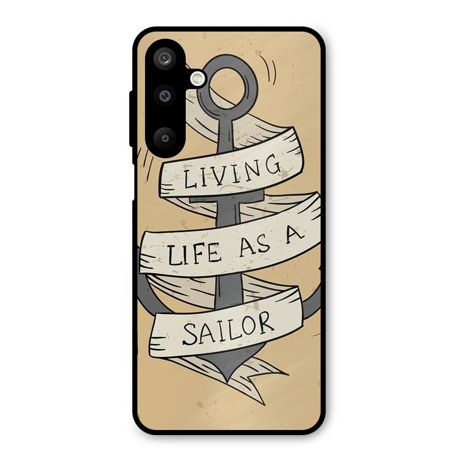 Old School Anchor Metal Back Case for Galaxy M16