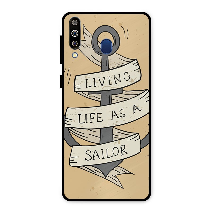 Old School Anchor Metal Back Case for Galaxy M30