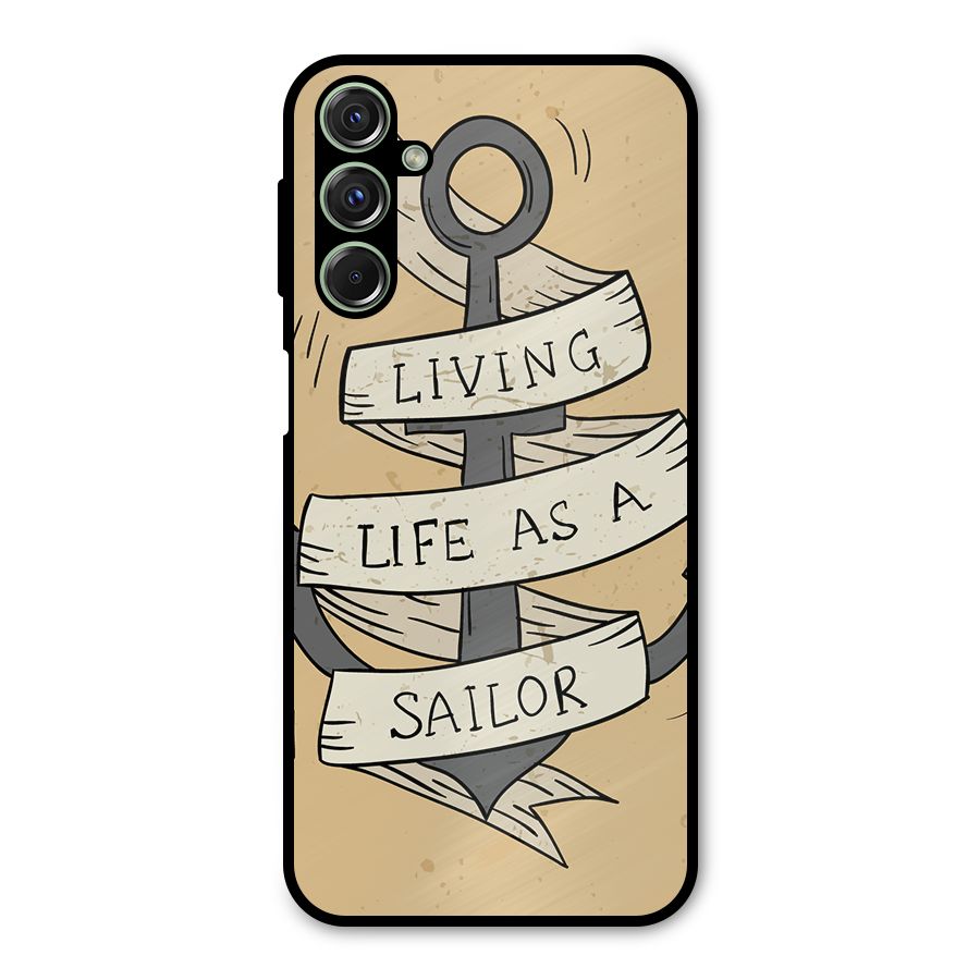 Old School Anchor Metal Back Case for Galaxy M34