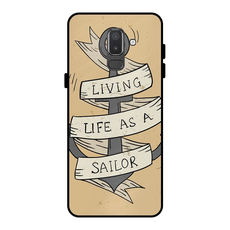 Old School Anchor Metal Back Case for Galaxy On8 (2018)