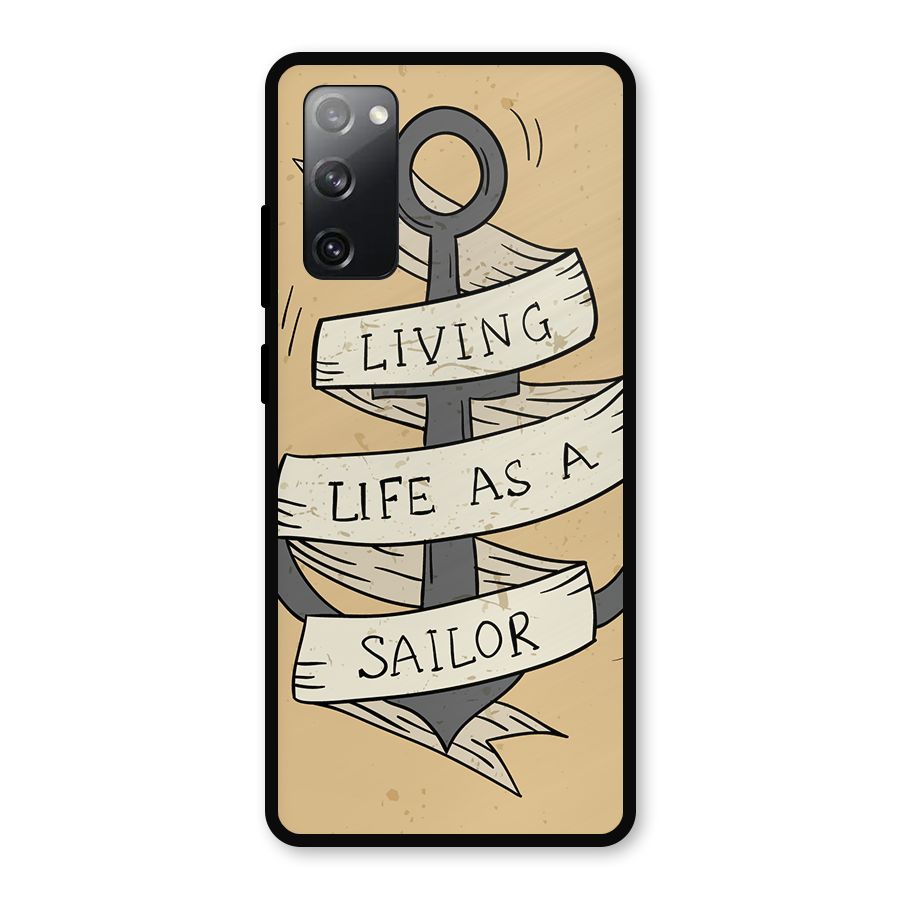 Old School Anchor Metal Back Case for Galaxy S20 FE 5G