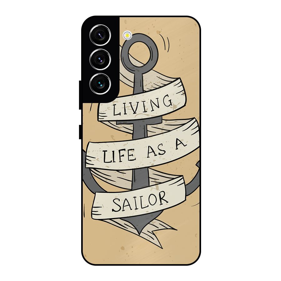 Old School Anchor Metal Back Case for Galaxy S22 5G