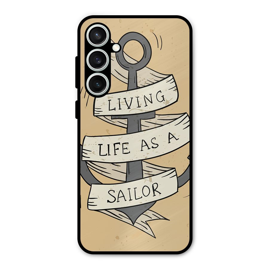 Old School Anchor Metal Back Case for Galaxy S23 FE