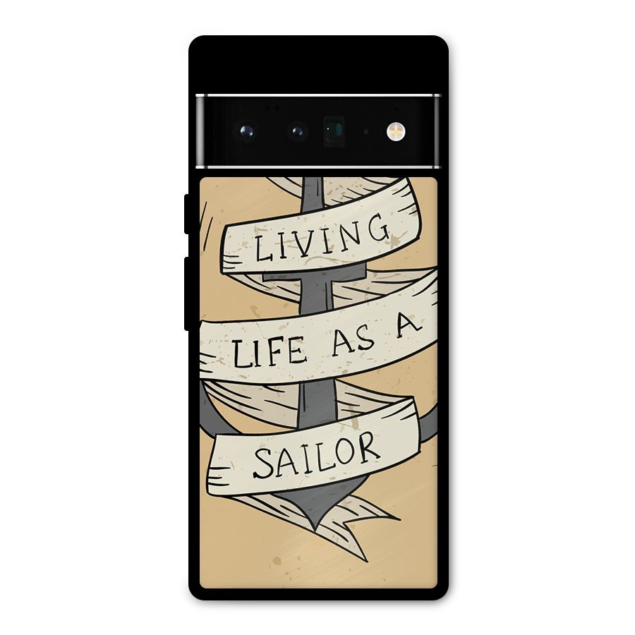 Old School Anchor Metal Back Case for Google Pixel 6 Pro