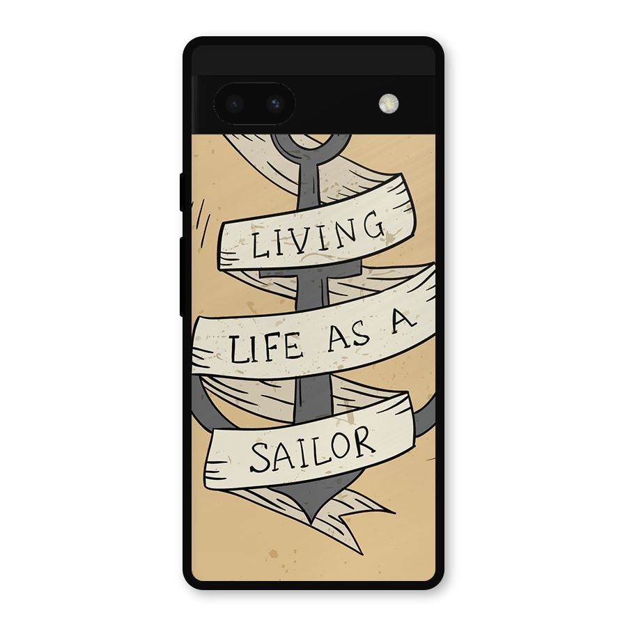 Old School Anchor Metal Back Case for Google Pixel 6a