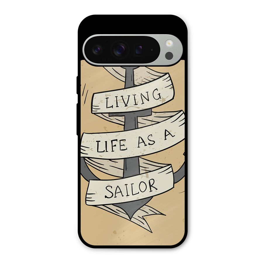 Old School Anchor Metal Back Case for Google Pixel 9 Pro XL