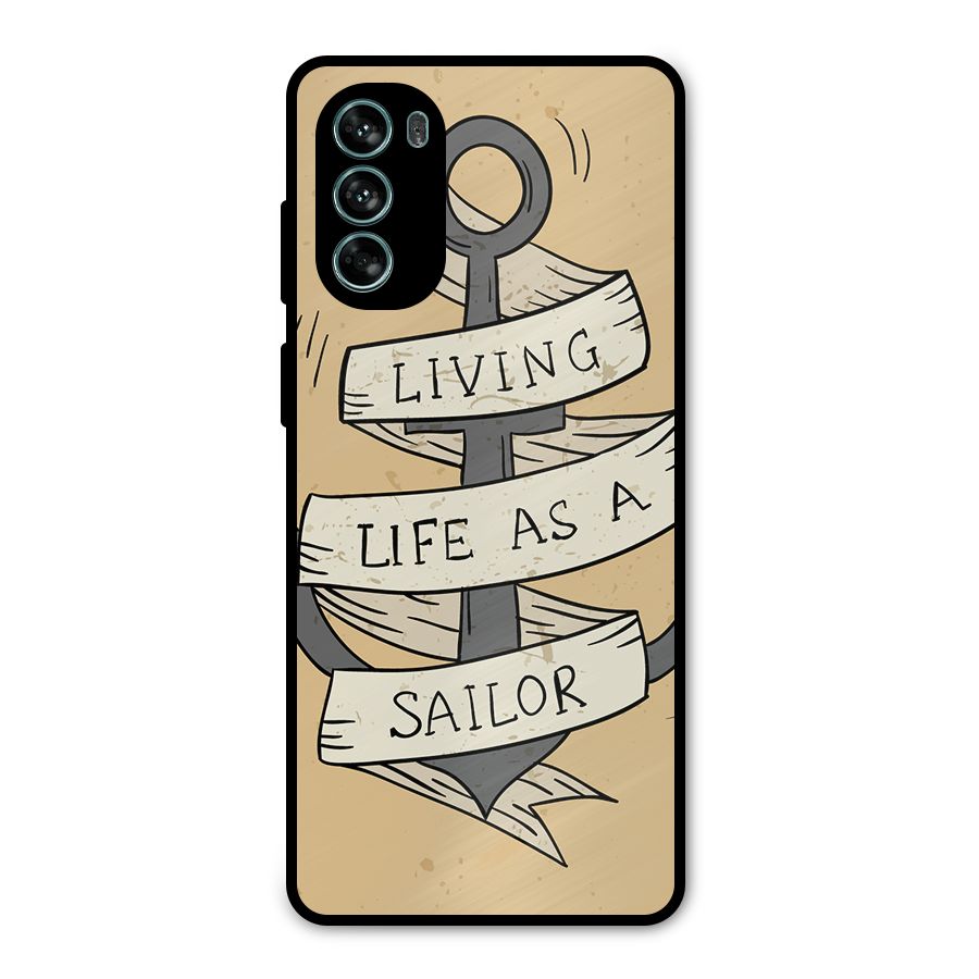 Old School Anchor Metal Back Case for Moto G62
