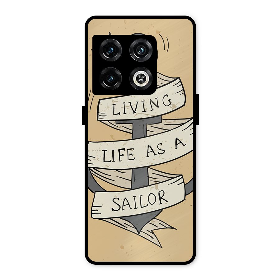 Old School Anchor Metal Back Case for OnePlus 10 Pro 5G