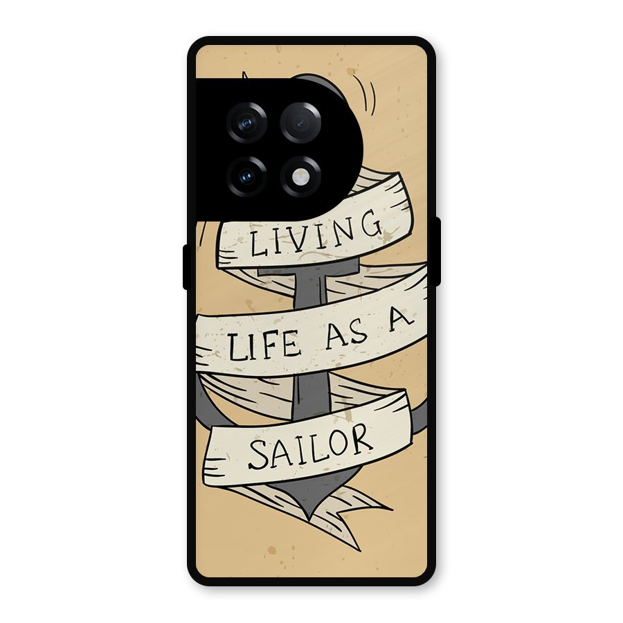 Old School Anchor Metal Back Case for OnePlus 11R