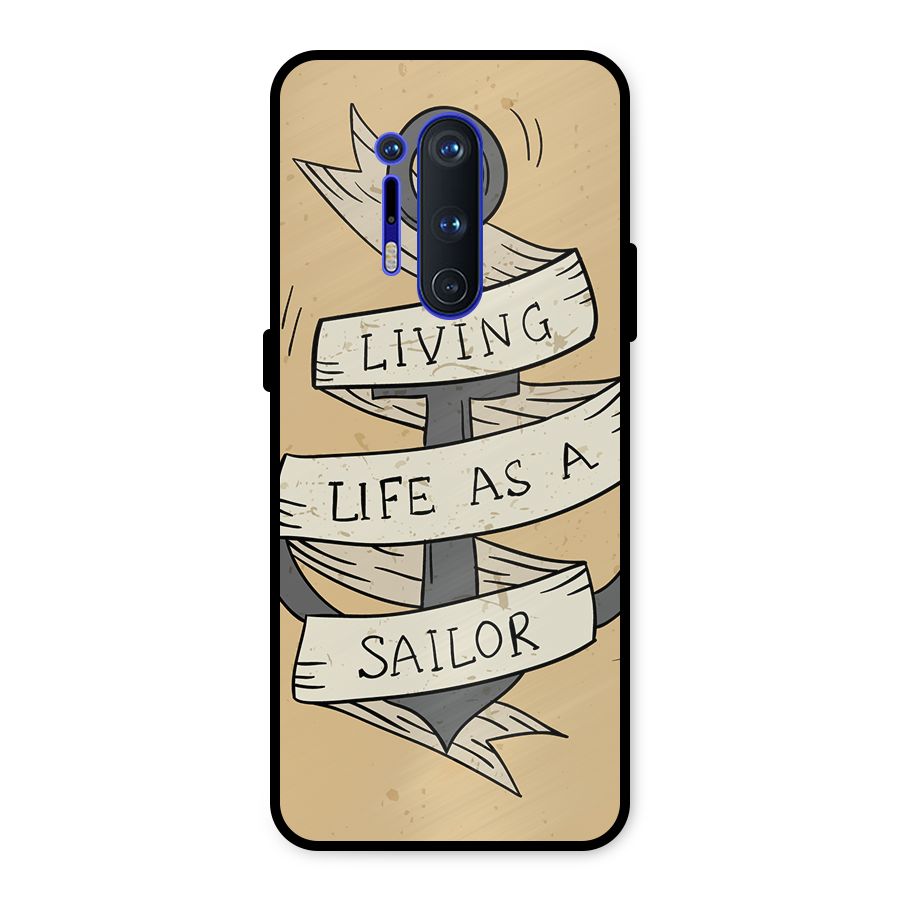 Old School Anchor Metal Back Case for OnePlus 8 Pro