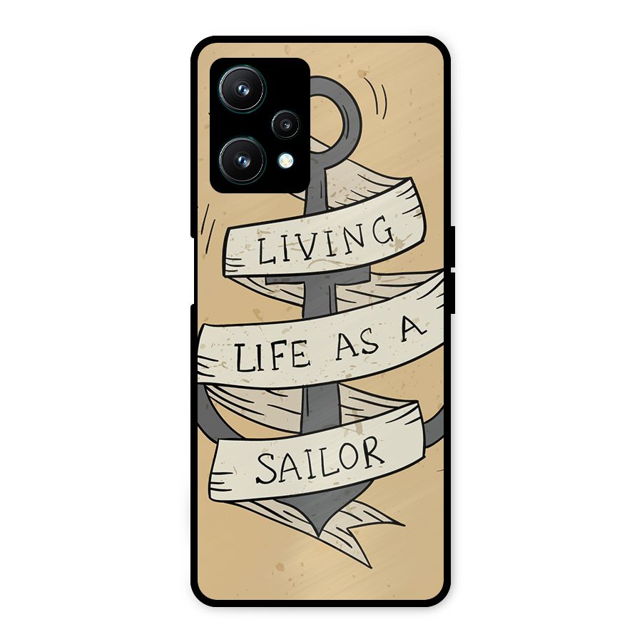 Old School Anchor Metal Back Case for Realme 9 Pro 5G