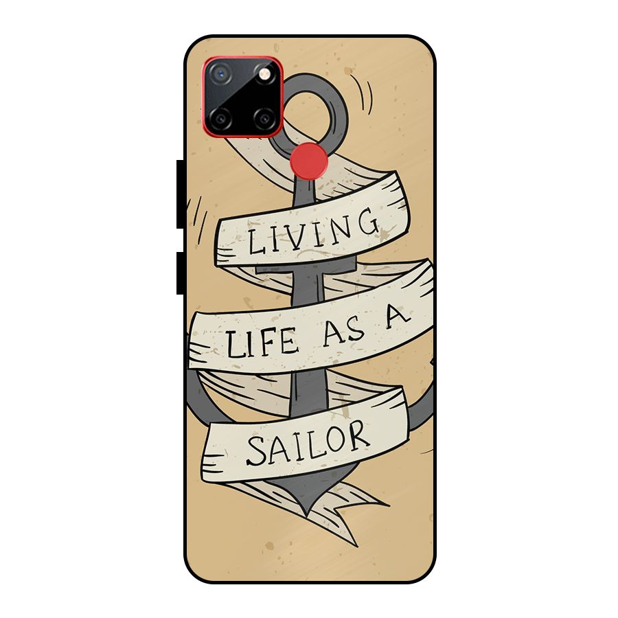 Old School Anchor Metal Back Case for Realme C12