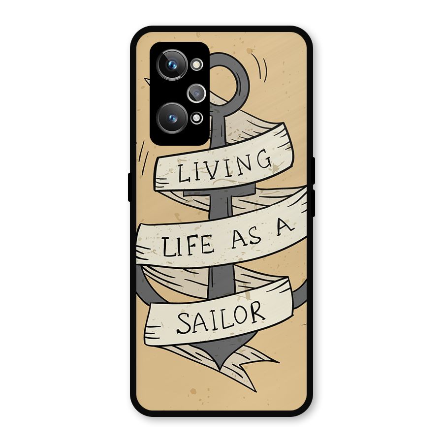 Old School Anchor Metal Back Case for Realme GT Neo2