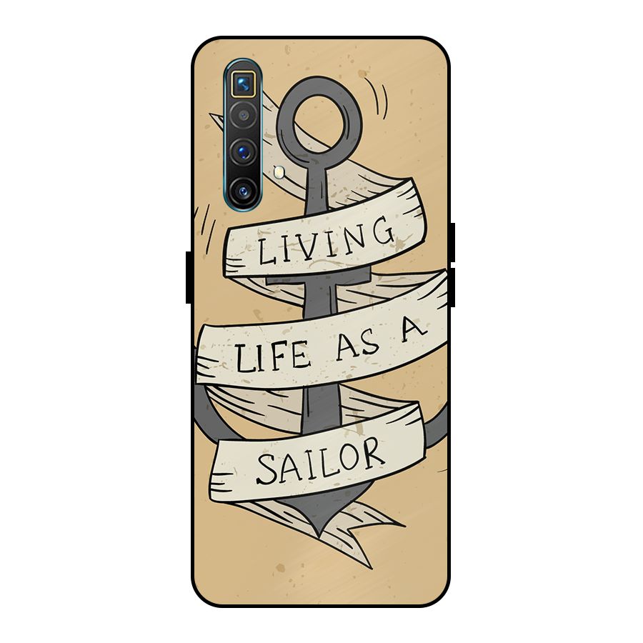 Old School Anchor Metal Back Case for Realme X3
