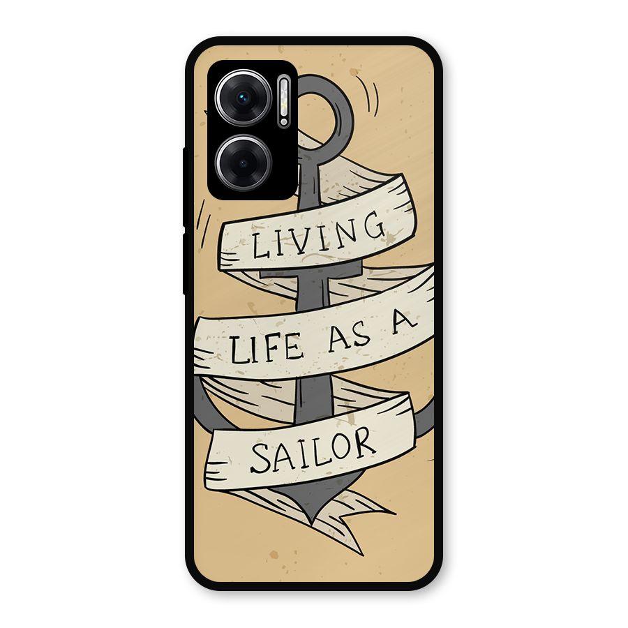 Old School Anchor Metal Back Case for Redmi 11 Prime 5G