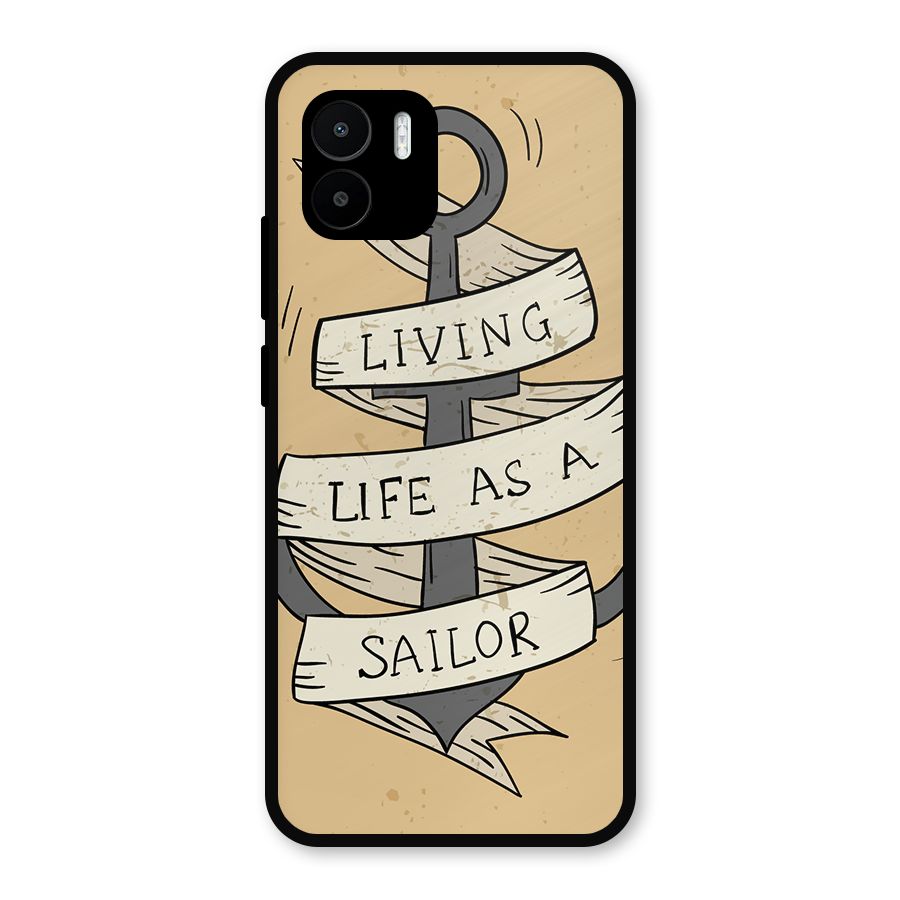 Old School Anchor Metal Back Case for Redmi A2