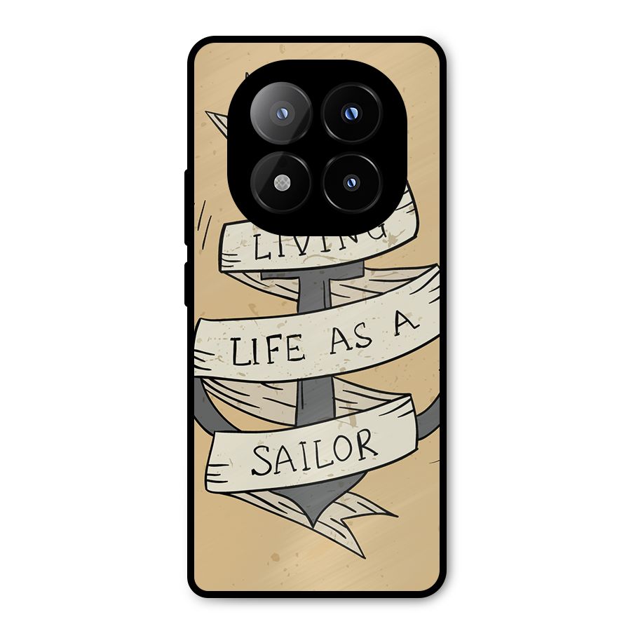 Old School Anchor Metal Back Case for Redmi Note 14 Pro Plus 5G