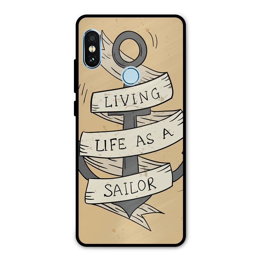 Old School Anchor Metal Back Case for Redmi Note 5 Pro