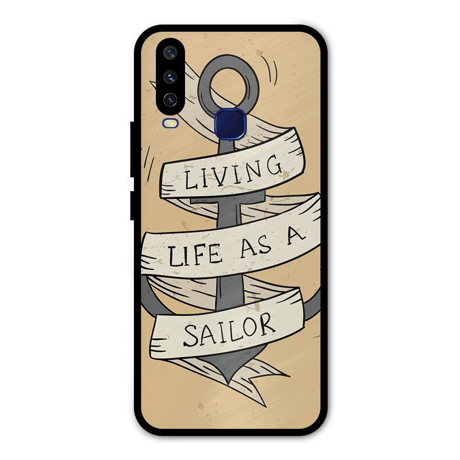 Old School Anchor Metal Back Case for Vivo Y15