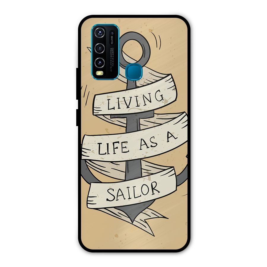 Old School Anchor Metal Back Case for Vivo Y30