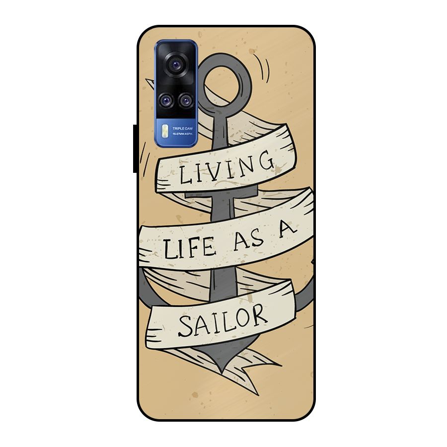 Old School Anchor Metal Back Case for Vivo Y51
