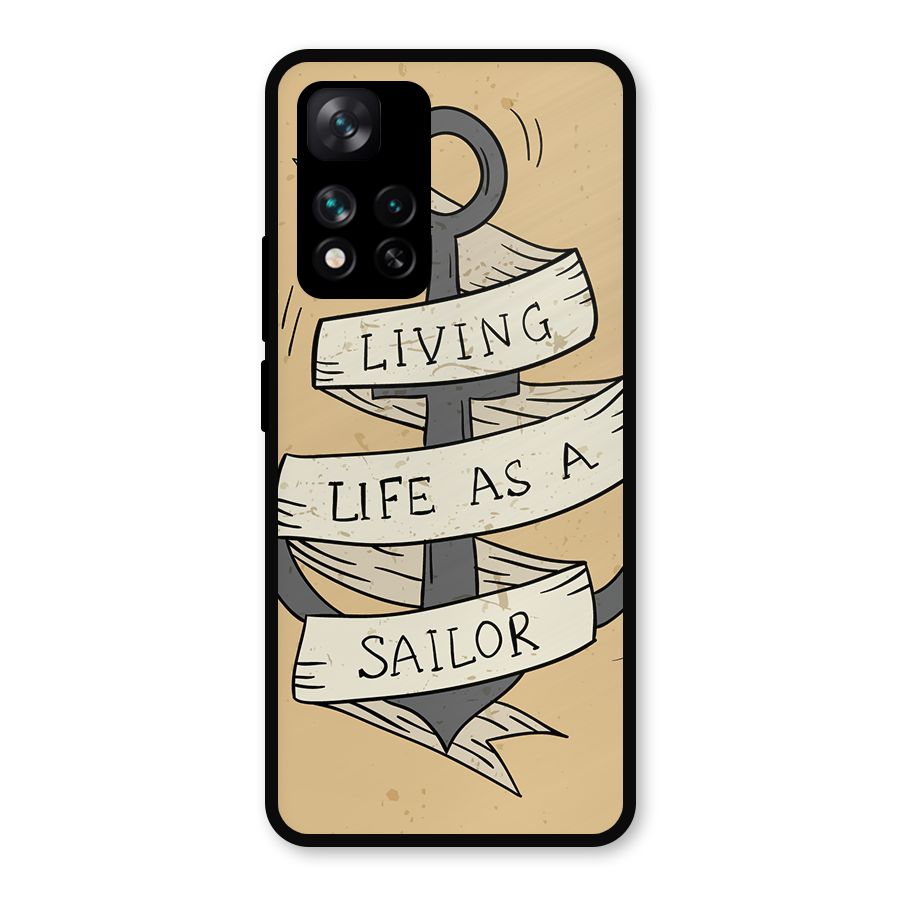 Old School Anchor Metal Back Case for Xiaomi 11i Hypercharge 5G