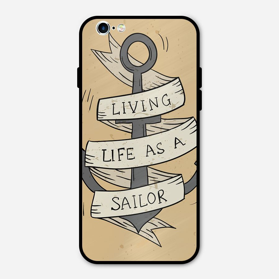 Old School Anchor Metal Back Case for iPhone 6 6s