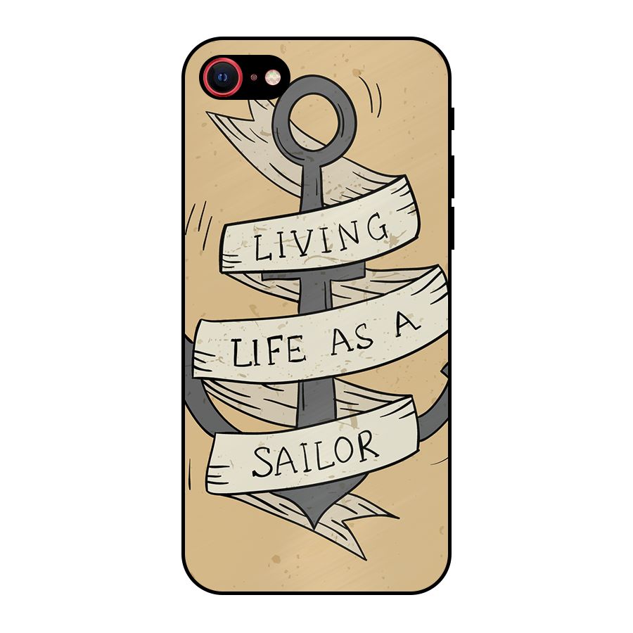 Old School Anchor Metal Back Case for iPhone 7