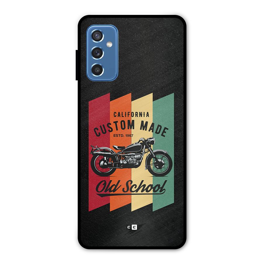 Old School Bike Metal Back Case for Galaxy M52 5G