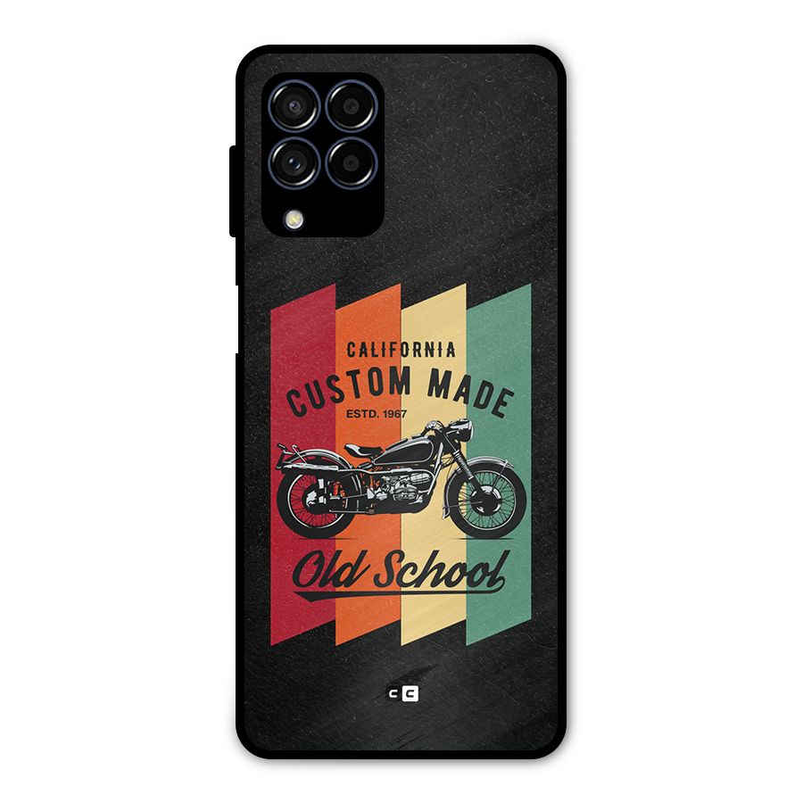 Old School Bike Metal Back Case for Galaxy M53 5G