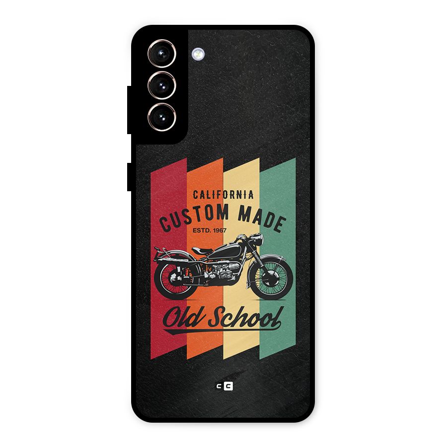 Old School Bike Metal Back Case for Galaxy S21 Plus