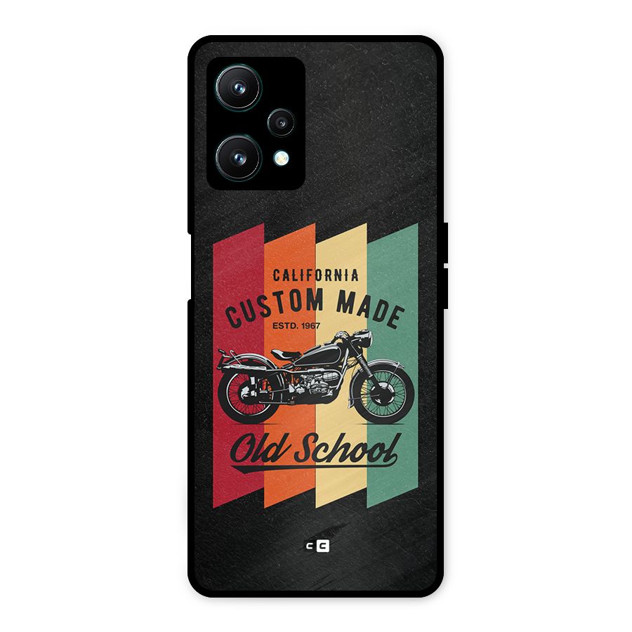 Old School Bike Metal Back Case for Realme 9 Pro 5G