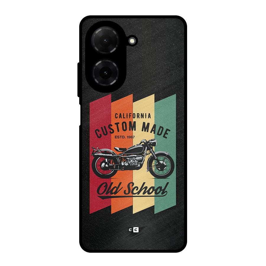 Old School Bike Metal Back Case for Redmi A5 4G