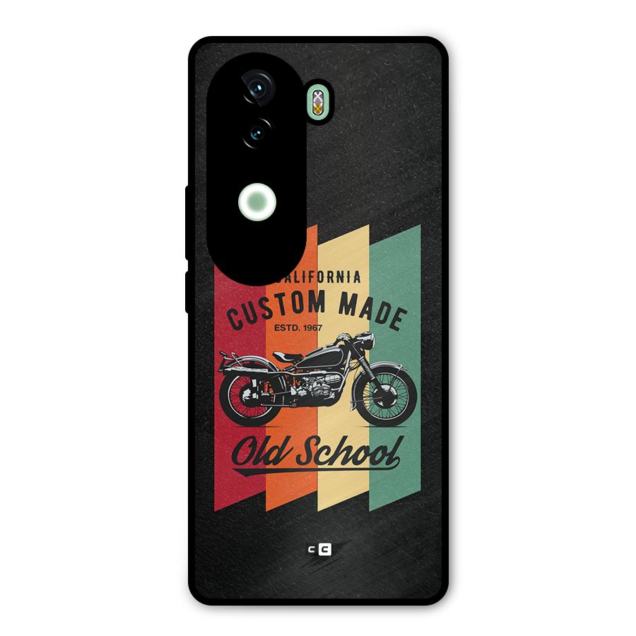 Old School Bike Metal Back Case for Vivo V40e