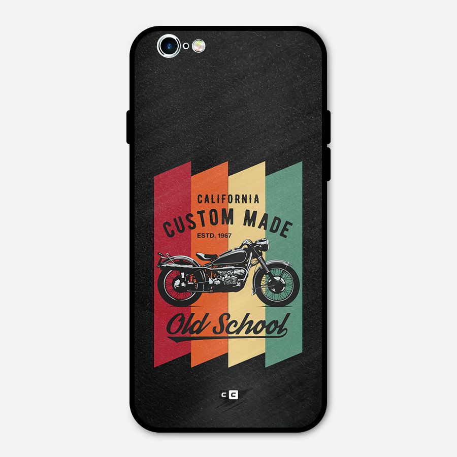 Old School Bike Metal Back Case for iPhone 6 6s