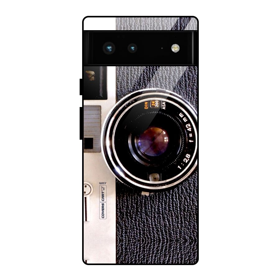 Old School Camera Glass Back Case for Google Pixel 6