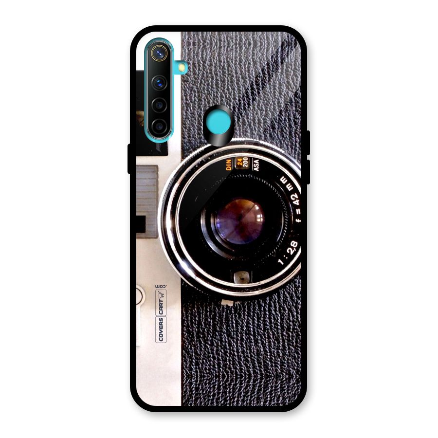 Old School Camera Glass Back Case for Realme 5