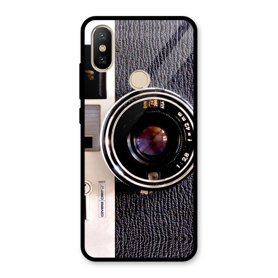 Old School Camera Glass Back Case for Redmi A2
