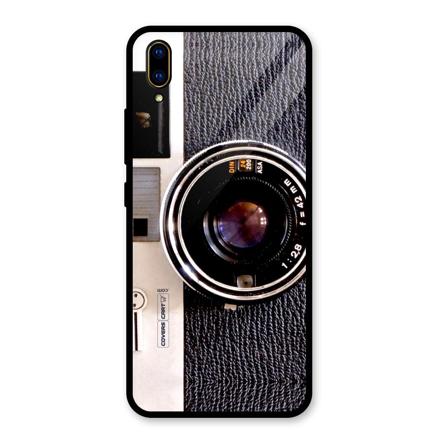Old School Camera Glass Back Case for Vivo V11 Pro