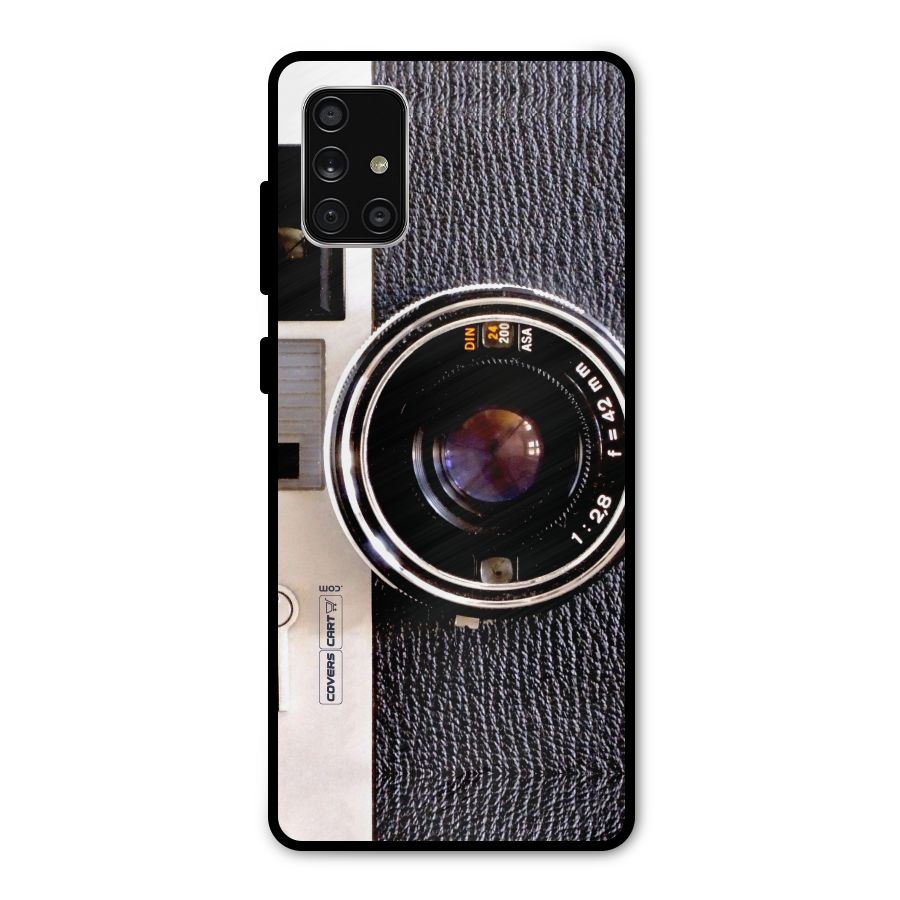 Old School Camera Metal Back Case for Galaxy A71